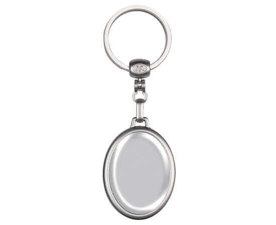 Keyring metal, oval Matt silver -  LT99652-N0091