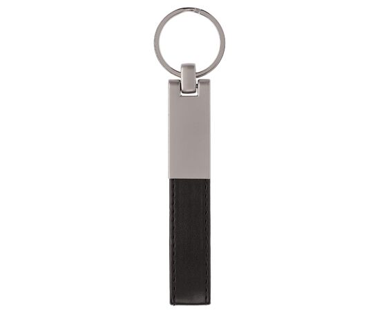Porte-clés doming rectangulaire Noir -  LT99703-N0002