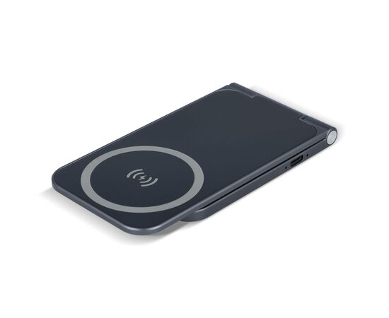 2255 -Xoopar Zero 2 in 1 Drahtloses Ladegerät Kompatibel mit MagSafe Dunkelgrau - Xoopar LT41510-N0060