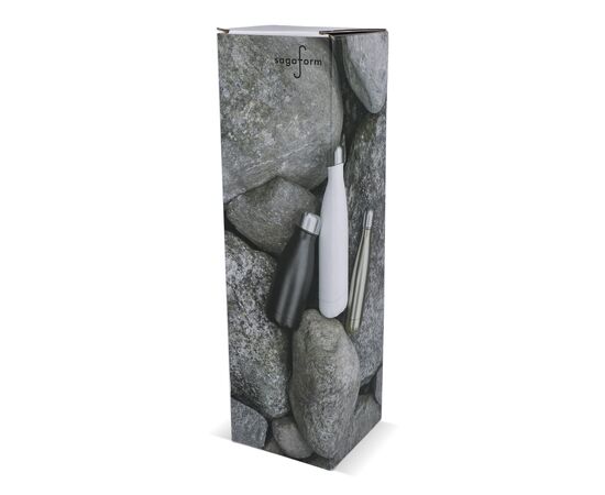 Sagaform Bouteille en acier Nils Chrome 500 ml Chrome - Sagaform LT52057-N0003