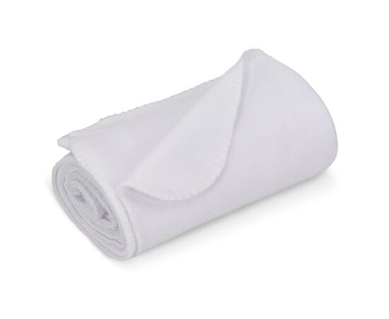 Couverture polaire OEKO-TEX® sublimation 120 x 150 cm 190 g/m² Blanc -  LT90101-N0001