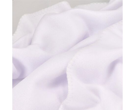 Couverture polaire OEKO-TEX® sublimation 120 x 150 cm 190 g/m² Blanc -  LT90101-N0001