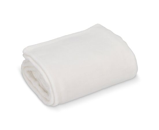 Coral fleece blanket OEKO-TEX® sublimation 130 x 170 cm 270 g/m² White -  LT90103-N0001