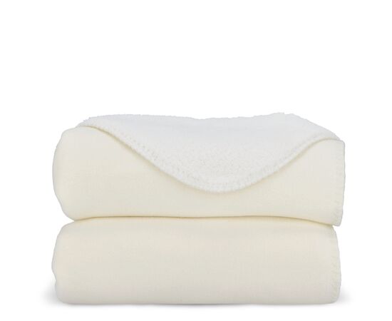 Sherpa fleece blanket OEKO-TEX®  sublimation 130 x 170 cm 510 g/m² White -  LT90104-N0001