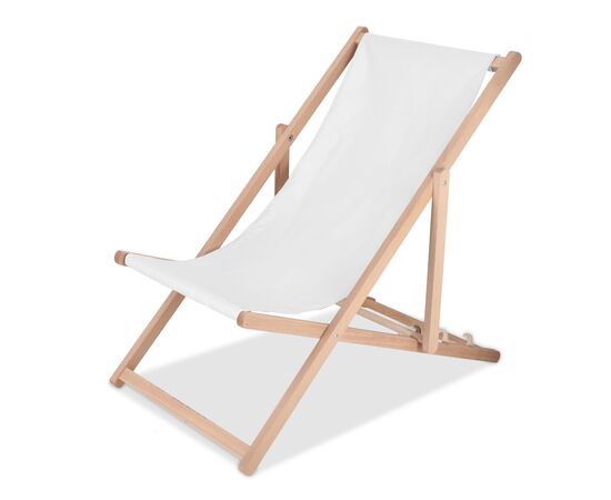 Vouwbare strandstoel sublimatie Wit -  LT90105-N0001