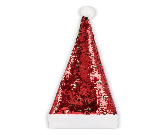Bonnet de Noël à paillettes bicolores Rouge, Vert -  LT90272-N2131