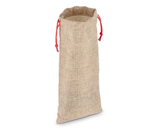 Pochette à vin en jute 14 x 34 cm Nature -  LT90277-N0094