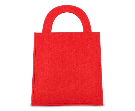 Sac cadeau en feutre 15 x 21 cm Rouge -  LT90279-N0021