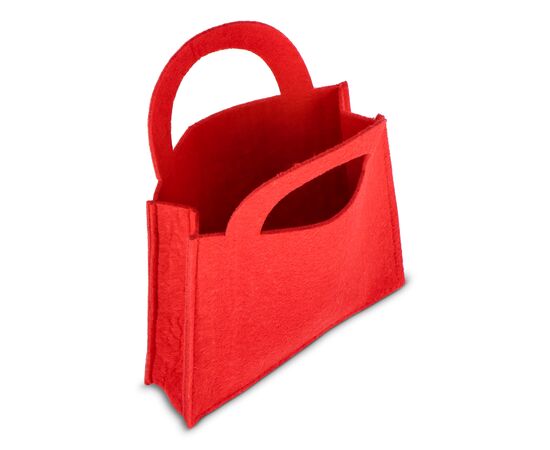 Sac cadeau en feutre 15 x 21 cm Rouge -  LT90279-N0021