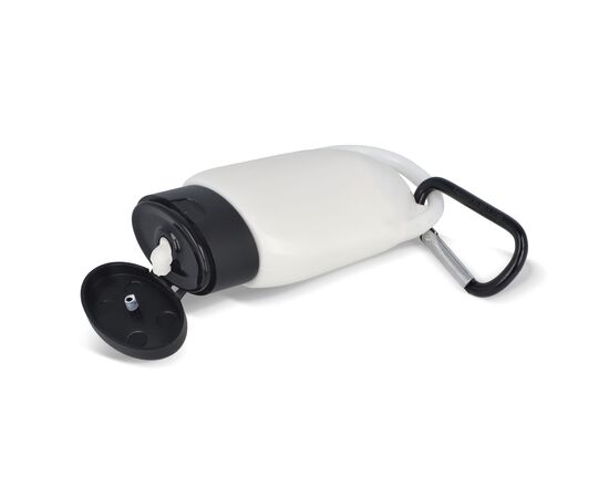 Zonnebrandlotion met Karabijnhaak SPF30 Gerecycled Materiaal Zwart -  LT91838-N0002