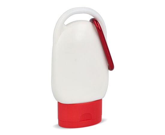 Zonnebrandlotion met Karabijnhaak SPF30 Gerecycled Materiaal Rood -  LT91838-N0021