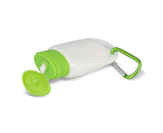 Lotion solaire avec mousqueton SPF30 en matériau recyclé Vert clair -  LT91838-N0032
