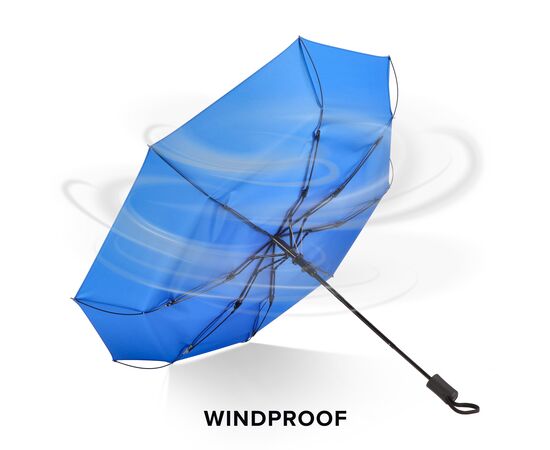 Daintree 190T Pongee 21.5" Foldable windproof umbrella Auto open Blue -  LT97116-N0011