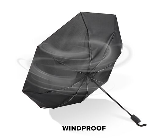Taman Pongee 21" Foldable windproof umbrella Auto open &amp; close Black -  LT97117-N0002