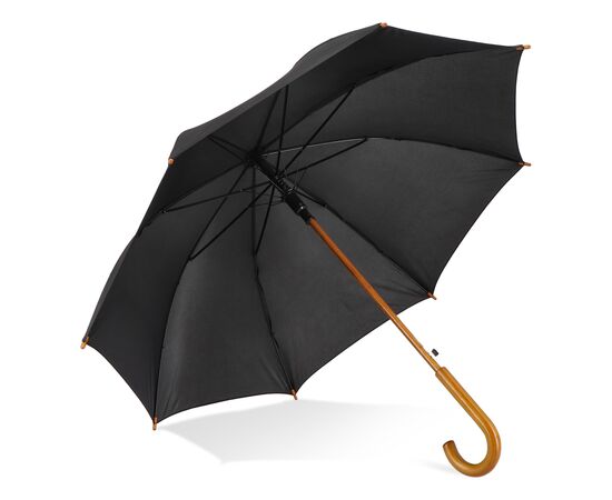 Aran 190T Polyester 23" Parapluie à crochets Ouverture automatique Noir -  LT97118-N0002