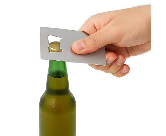 Ouvre-bouteille format carte de crédit Argent -  LT93101-N0005