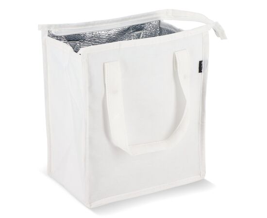 R-PET Cooler bag non-woven 23x 15 x 27.5cm 75g/m² White -  LT95392-N0001