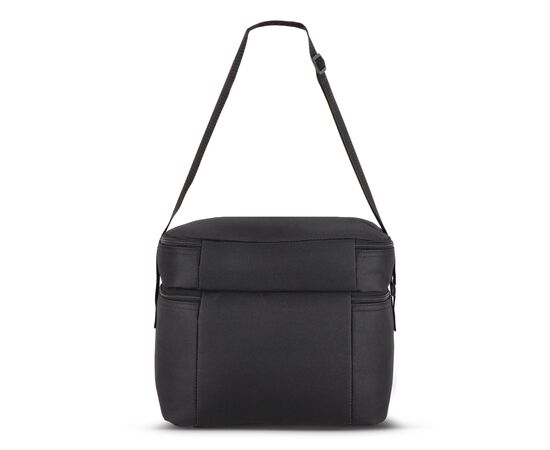 R-PET 600D Dual compartment cooler bag 30 x 20 x 25cm 12L Black -  LT95393-N0002