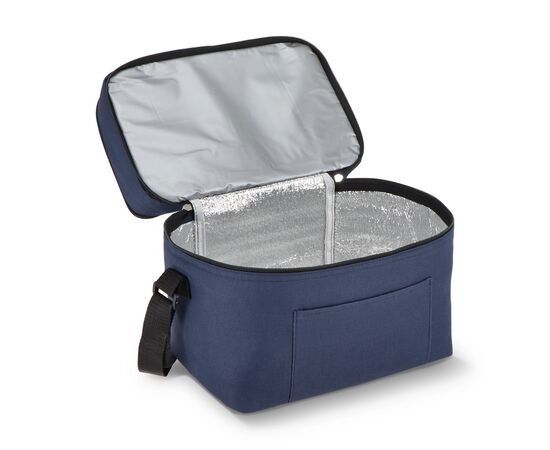 R-PET 600D Sac isotherme à double compartiment 30 x 20 x 24cm 12L Bleu foncé -  LT95393-N0010