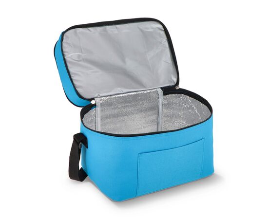 R-PET 600D koeltas met dubbele compartimenten, 30 x 20 x 24 cm, 12L Lichtblauw -  LT95393-N0012