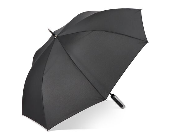 Emerantia 190T Pongee 23" Stick umbrella Auto open Black -  LT97121-N0002