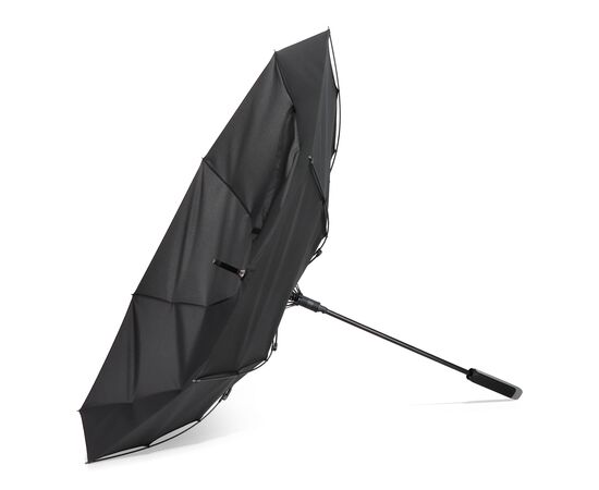 Emerantia 190T Pongee 23" Stick umbrella Auto open Black -  LT97121-N0002