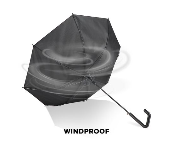 Mistralwood 190T Pongee 23" Umbrella Auto open Black -  LT97122-N0002