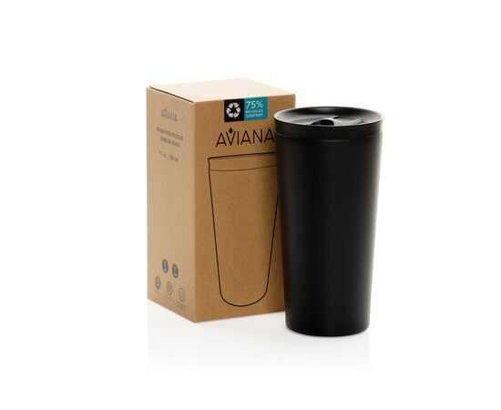 Aviana™ Rowan RCS Recycled drinkbeker 500 ML Zwart - Aviana 101950-001