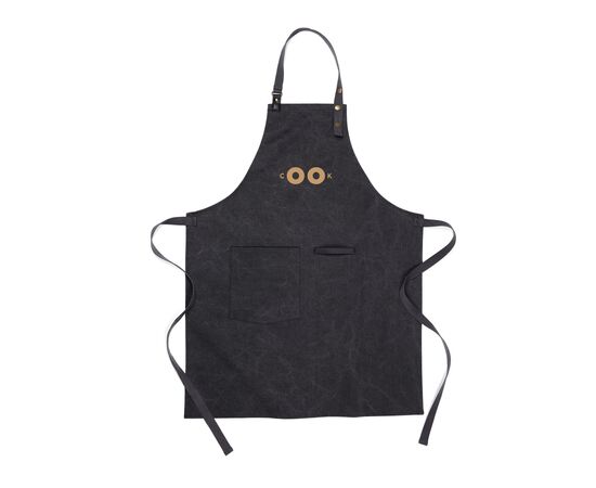 VINGA Tome GRS recycled canvas Apron Black - Vinga 2157