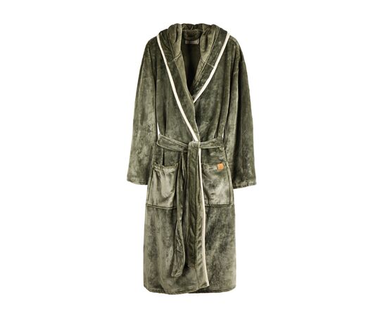 VINGA Louis luxury plush GRS RPET robe size S-M Green - Vinga 495030