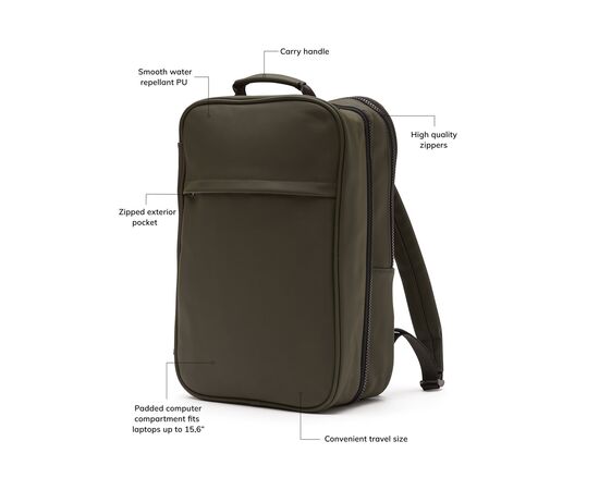 VINGA Baltimore Travel Backpack Green - Vinga 500318 VINGA Baltimore Travel Backpack Green - Vinga 500318