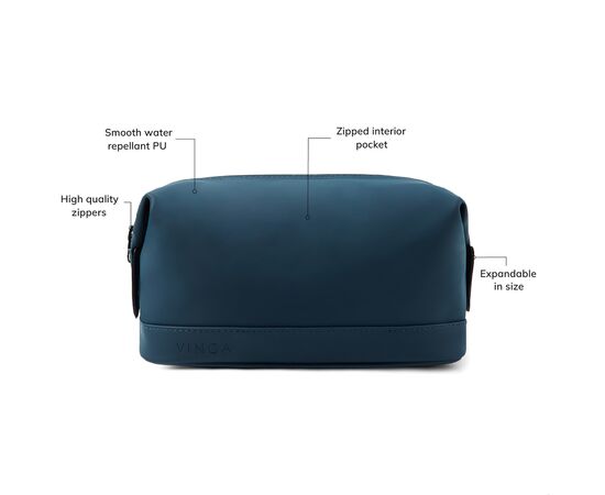 VINGA Baltimore toilettas Donkerblauw - Vinga 500421