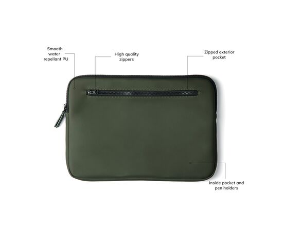 VINGA Baltimore laptop case 14" Green - Vinga 501918