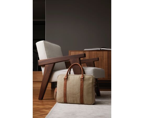 VINGA Sac pour ordinateur en toile recyclée RCS Bosler Beige - Vinga 522320