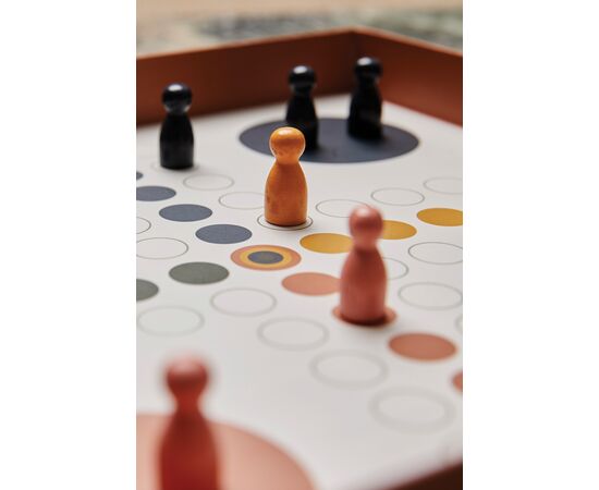 VINGA Ludo coffee table game Brown - Vinga 9160