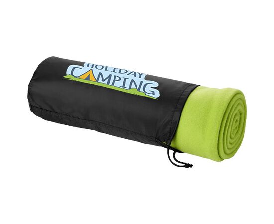 Huggy fleecedeken met hoes 150x120 cm Lime - Unbranded 10016500