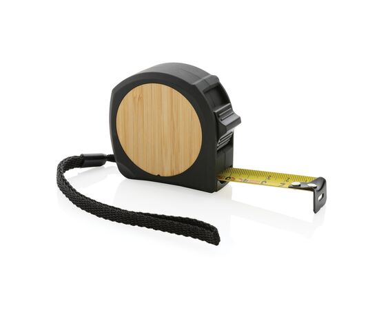 RCS recycled plastic bamboo tape 5M/19mm Black - XD Collection P112.191