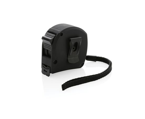 RCS recycled plastic bamboo tape 5M/19mm Black - XD Collection P112.191