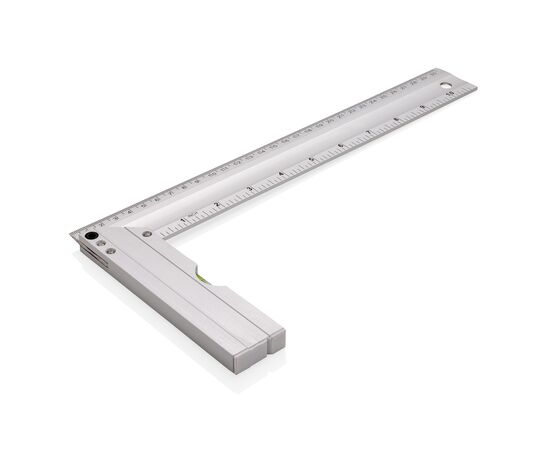 Winkelhaak met waterpas Zilver - XD Collection P112.402