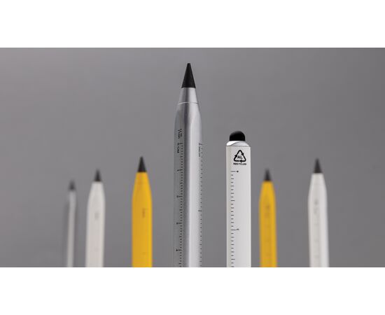 Crayon infini et multitâches en aluminium recyclé RCS Eon Blanc - XD Xclusive P221.013