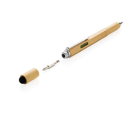 Boîte à outils 5 en 1 en bambou Brun - XD Collection P221.549