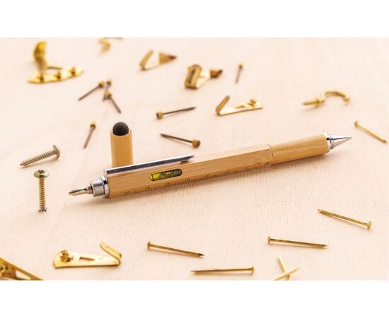 Boîte à outils 5 en 1 en bambou Brun - XD Collection P221.549