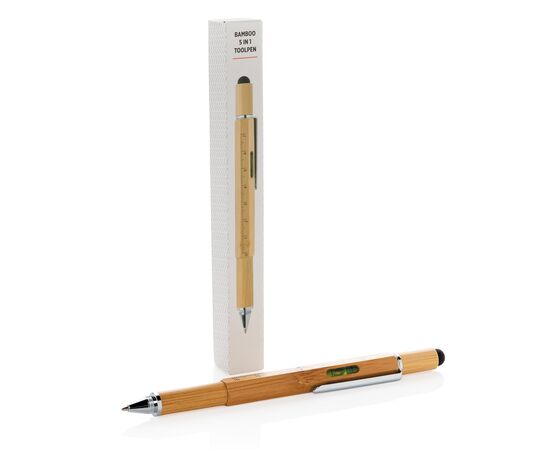 Boîte à outils 5 en 1 en bambou Brun - XD Collection P221.549