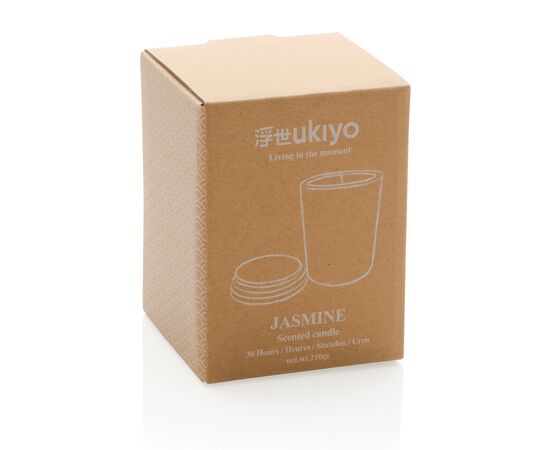 Bougie parfumée avec couvercle en bambou Ukiyo Noir - Ukiyo P262.941