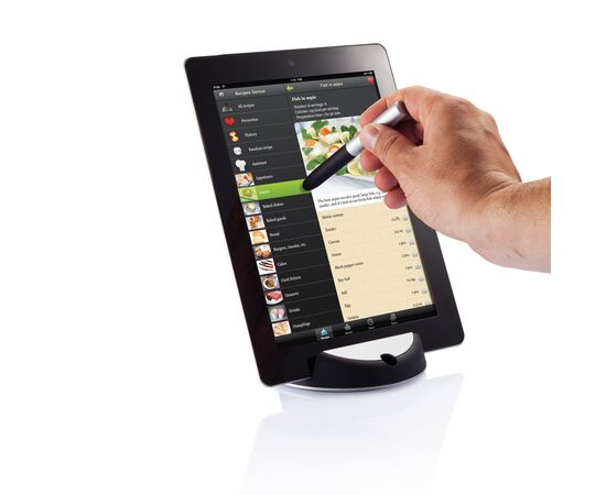 Support à tablette avec stylet Chef Noir, Argent - XD Design P261.171