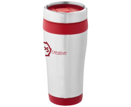 Elwood 410 ml geïsoleerde thermosbeker Zilver, Rood - Unbranded 10031002