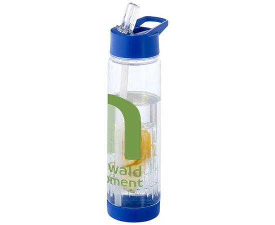 Tutti frutti 740 ml Tritan&#8482; Sportflasche mit Infuser Transparent, Blau - Unbranded 10031400