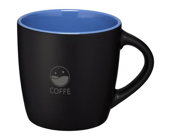 Riviera 340 ml keramische mok Zwart, Blauw - Unbranded 10047601