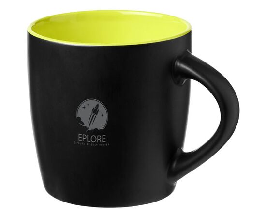 Riviera 340 ml keramische mok Zwart, Lime - Unbranded 10047604 Riviera 340 ml keramische mok Zwart, Lime - Unbranded 10047604