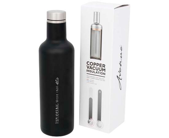 Pinto 750 ml Kupfer-Vakuum Isolierflasche Schwarz - Unbranded 10051700